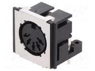 Connector: DIN; socket; female; shielded; PIN: 5; 180°; angled 90° CLIFF