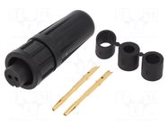 Connector: circular; plug; female; 7A; 250V; PIN: 2; EN2; soldering SWITCHCRAFT