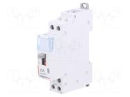 Contactor: 2-pole installation; NO x2; 230VAC; 25A; SM400 LEGRAND