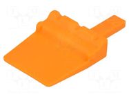 Secondary lock; male; PIN: 3; orange; DTM DEUTSCH