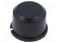 Button; round; black; Ø9.6mm; plastic MEC