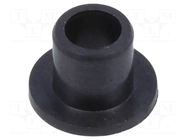 Bearing: sleeve bearing; with flange; Øout: 23mm; Øint: 20mm; black IGUS