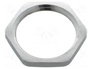 Nut; PG16; brass; Thk: 3mm; Spanner: 26mm; Thread: PG; Plating: nickel LAPP