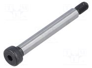 Shoulder screw; steel; M5; 0.8; Thread len: 9.5mm; hex key; HEX 3mm ELESA+GANTER