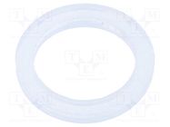 Gasket; polyetylene; Thk: 2mm; Øint: 12.5mm; Øout: 16.5mm; PG7 HUMMEL