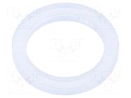 Gasket; polyetylene; Thk: 2mm; Øint: 12.5mm; Øout: 16.5mm; PG7 HUMMEL