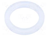 Gasket; polyetylene; Thk: 2mm; Øint: 12.5mm; Øout: 16.5mm; PG7 HUMMEL