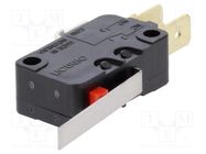 Microswitch SNAP ACTION; 16A/250VAC; 10A/30VDC; with lever; SPDT OMRON Electronic Components