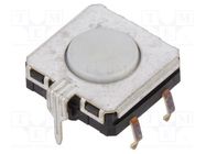 Microswitch TACT; SPST-NO; Pos: 2; 0.05A/24VDC; THT; none; 1.96N OMRON Electronic Components