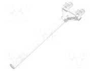 Fiber for LED; Ø: 3mm; L: 45mm; round; Front: flat MENTOR