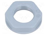 Nut; PG7; polyamide; UL94V-2; 19mm; grey; Thread: PG; with flange LAPP