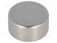 Magnet: permanent; neodymium; NdFeB; Ø10x5mm; 350mT ASSEMTECH