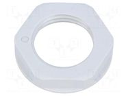 Nut; M16; halogen free; polyamide; UL94V-0; 22mm; grey; Pitch: 1.5 LAPP