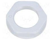 Nut; M16; halogen free; polyamide; UL94V-0; 22mm; grey; Pitch: 1.5 LAPP