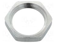 Nut; PG7; brass; Thk: 2.8mm; Spanner: 15mm; Thread: PG; SKINDICHT® LAPP