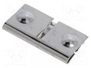 Contact; Batt.no: 2; SNAP-IN,push-in; Contacts: steel KEYSTONE