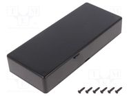 Enclosure: multipurpose; X: 71mm; Y: 165mm; Z: 29mm; 1591S; ABS; black HAMMOND