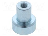 Magnet: permanent; neodymium; 25N; Ø: 10mm; H: 11.5mm; steel ELESA+GANTER