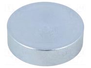Magnet: permanent; neodymium; 200N; Ø: 25mm; H: 7mm; steel ELESA+GANTER
