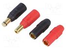 Plug; DC supply; AS150; male + female; PIN: 2; for cable; soldering AMASS