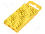 Markers; Marking: 2; 4.3÷5.3mm; polyamide; yellow; -40÷85°C; WIC HELLERMANNTYTON