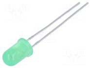 LED; green; 5mm; 15÷30mcd; 30°; Front: convex; 2.2÷2.5VDC KINGBRIGHT ELECTRONIC