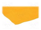 Upholstery cloth; 1500x700x3mm; yellow; self-adhesive 4CARMEDIA