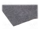 Upholstery cloth; 1500x700x3mm; light grey; self-adhesive 4CARMEDIA