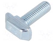 Screw; for profiles; Width of the groove: 8mm; L: 20mm; steel; zinc FATH