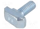Screw; for profiles; Width of the groove: 8mm; L: 16mm; steel; zinc FATH