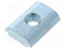 Nut; for profiles; Width of the groove: 10mm; steel; zinc; T-slot FATH