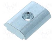 Nut; for profiles; Width of the groove: 8mm; steel; zinc; T-slot FATH