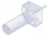 Fiber for LED; Ø3mm; L: 10.16mm; round; Front: flat BIVAR