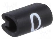 Markers; Marking: 0; 1.5÷2mm; PVC; black; -45÷70°C; leaded 