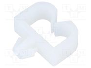 Snap handle; polyamide; Int.width: 9mm; natural; UL94V-2 