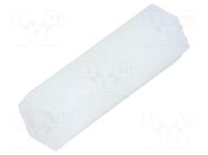 Screwed spacer sleeve; hexagonal; polyamide; M2; L: 14mm FIX&FASTEN