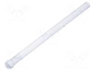 Fiber for LED; Ø3.2mm; L: 45mm; round; Front: convex; straight MENTOR