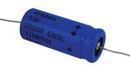 ALUMINUM ELECTROLYTIC CAPACITOR 2200UF, 63V, 10%, AXIAL