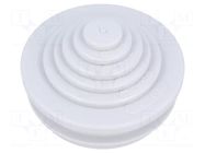 Grommet; elastomer thermoplastic TPE; grey; -35÷60°C; UL94HB SPELSBERG