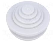 Grommet; elastomer thermoplastic TPE; grey; -35÷60°C; UL94HB SPELSBERG