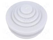 Grommet; elastomer thermoplastic TPE; grey; -35÷60°C; UL94HB SPELSBERG