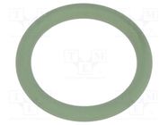O-ring gasket; FPM; Thk: 1.5mm; Øint: 10mm; PG7; green; -40÷200°C HUMMEL