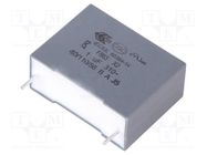 Capacitor: polypropylene; X2; F863; 1uF; 26.5x20x11mm; THT; ±10% KEMET