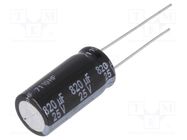 Capacitor: electrolytic; low ESR; THT; 820uF; 25VDC; Ø10x20mm; ±20% PANASONIC