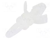 PCB distance; polyamide; L: 6.4mm; snap fastener; natural DREMEC