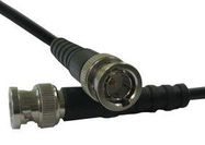 RF COAX CABLE, RG59, BNC PLUG, 500MM, BLACK