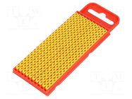 Markers; Marking: B; 2÷2.8mm; polyamide; yellow; -40÷85°C; push-in HELLERMANNTYTON