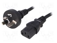 Cable; 3x0.75mm2; AS/NZS 3112 (I) plug,IEC C13 female; PVC; 1.5m LIAN DUNG