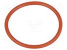 O-ring gasket; VMQ; Thk: 2mm; Øint: 26mm; PG21; red; -60÷250°C HUMMEL