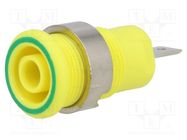 Connector: 4mm banana; socket; 24A; 1kV; Cutout: Ø12.2mm; insulated 